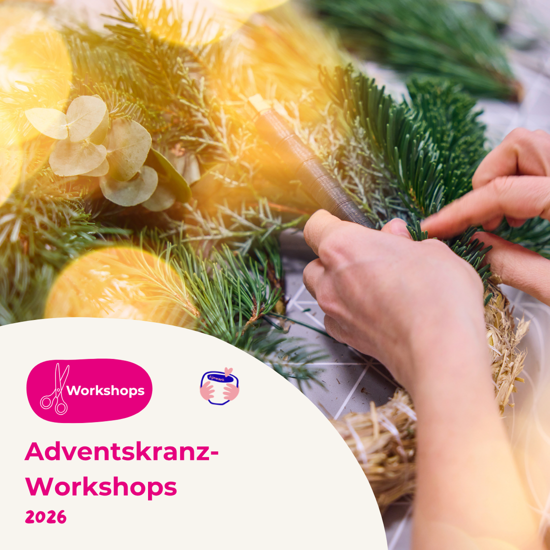 Adventskranzworkshops 2026 jetzt buchbar!