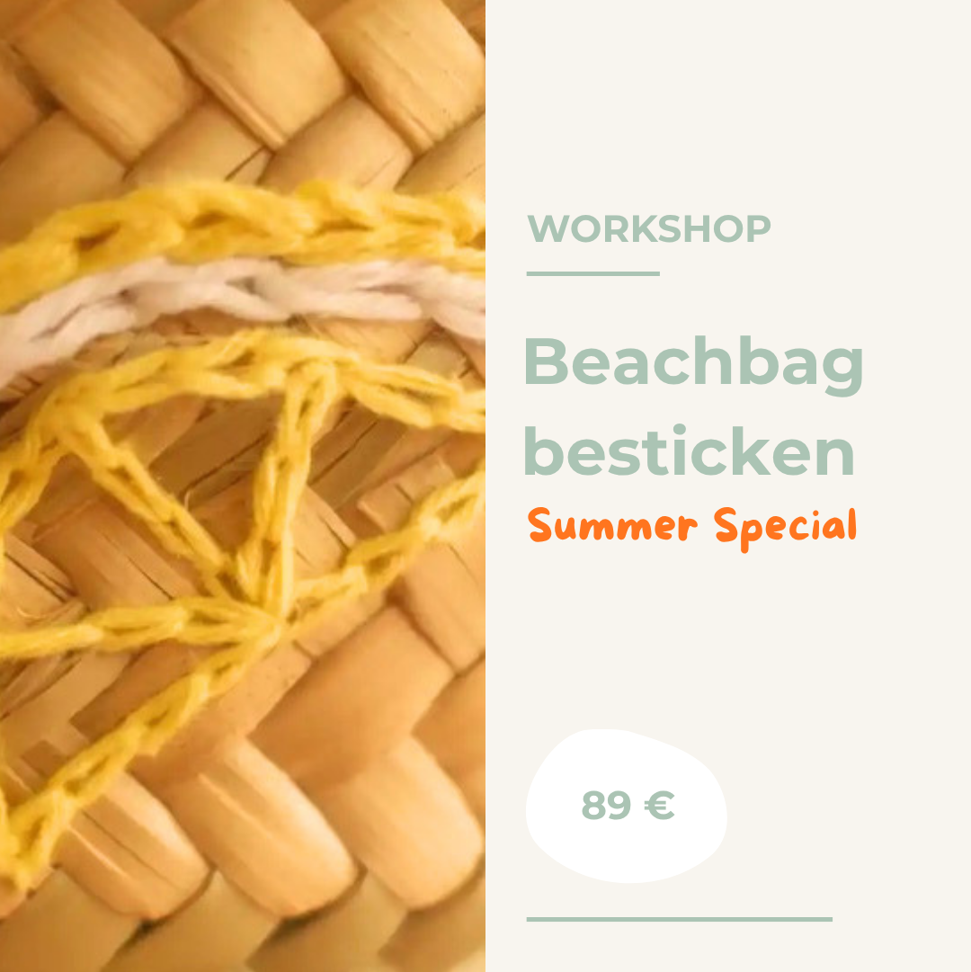 Sommerspecial: Beach Bag | Einkaufskorb besticken